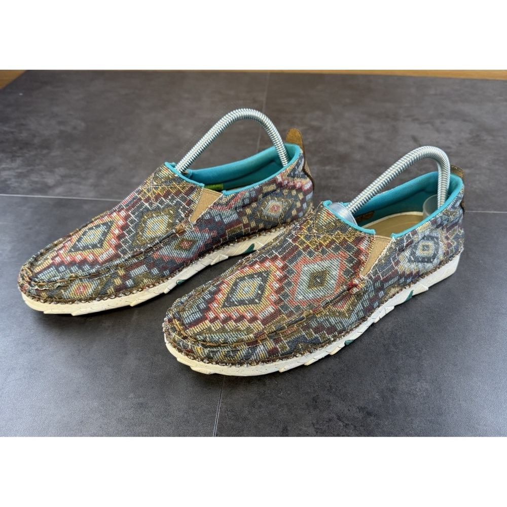 Twisted X Women's Zero-X Slip on Shoes Aztec Print Size 10 Eco Friendly